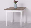 Table with oak top, dim. 80x80x78 - Color Top_P066 - Corp_P004 - DOUBLE COLOR