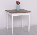 Table with oak top, dim. 80x80x78 - Color Top_P066 - Corp_P004 - DOUBLE COLOR