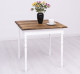 Table with turned legs, dim. 80x80x78 - Color Top_P064 - Corp_P004 - DOUBLE COLOR