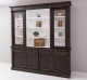 Bookcase with 4 doors, 4 BAS drawers + 2 glass doors, Ext._P085 / Int._P004 - Double Color