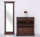 Shoe cabinet 2 doors and 2 drawers + hallway high mirror, oak - LACQUERED