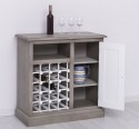 Small bar furniture with winerack - Color Corp_P037 / Color Door_P004 - DOUBLE COLORED