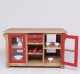 Kitchen island with doors and bottle compartment - Color Corp_P001 / Color Doors_P047 - DOUBLE COLORED