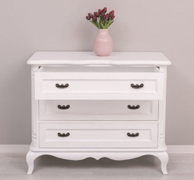 Chest of 3 drawers Chic, drawers on soft close - Color_P030++P004A - Double Layer Antic