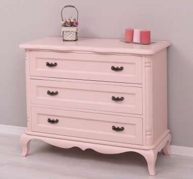 Chest of 3 drawers Chic, drawers on soft close - Color_P004++P043A - Double Layer Antic