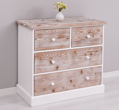 Chest of drawers with 2 narrow drawers + 2 wide drawers - Top_P071 - Corp_P004 - Drawers_P071