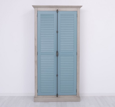 Cabinet with 2 doors, rod closing system, Shutter Collection - Color Corp_P037 / Color Doors_P008 - DOUBLE COLORED