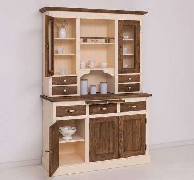 Kitchen sideboard 3 doors, 3 drawers BAS + 2 doors, 4 drawrs SUP, oak - OPS232BAS+SUP
