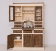 Kitchen sideboard 3 doors, 3 drawers BAS + 2 doors, 4 drawrs SUP, oak