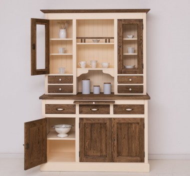 Kitchen sideboard 3 doors, 3 drawers BAS + 2 doors, 4 drawrs SUP, oak - OPS232BAS+SUP