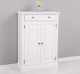 Cabinet with drawer, 2 doors and 1 drawer with metal rails - Color Ext._P039 / Color Int._P010 - DOUBLE COLORED