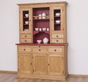 3-door sideboard, 3 BAS drawers + 2 glass doors, 4 drawers, SUP open space - Color Top_P047 - Color Ext._P002/Color Int._P047 - 