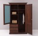 Wardrobe with 2 doors, 3 drawers with soft close metal rails and mirror - Color_P081 - LACQUER & STRAINED