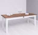 Farm house table oak top 210X90 - Color Top_P064 - Color Corp_P004 - DOUBLE COLORED