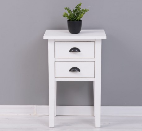 Bedside table 2 drawers -...