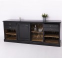 Bar furniture with support for glasses and bottle holder BAS
