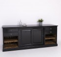 Bar furniture with support for glasses and bottle holder BAS