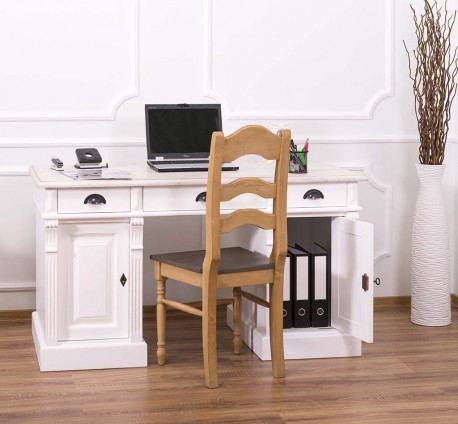 Desk with 2 doors and 3...