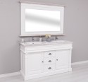 Bathroom cabinet with 2 sinks, with mirror - Top_P080 - Corp_P004 - DOUBLE COLORED