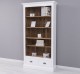 Bookcase with 2 drawers with metal rails, open shelf - Color Ext._P004 / Color Int._P064 - DOUBLE COLORED