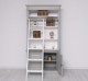 2-door BAS Bookcase + SUP open display case, Directoire Collection