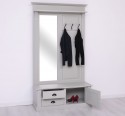 Coat decorated with mirror, 1 door, 2 drawers