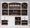 Bar furniture with support for glasses and bottle holder BAS + SUP - Color Ext._P004 / Color Int._P064 - DOUBLE COLORED