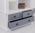 Wardrobe with 2 doors and 3 drawers with metal rails - Color Corp_P004 - Color Drawers_P042 -DOUBLE COLORED