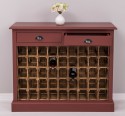 Wine rack with 2 drawers