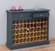Wine rack with 2 drawers