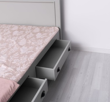 Bed with 2 drawers 160x200cm