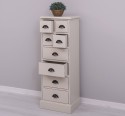 Narrow chest of drawers with 8 drawers