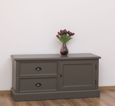 Small TV chest of drawers with 1 door and 2 drawers