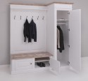 Hallway wardrobe, with shoe rack and coat hanger - right