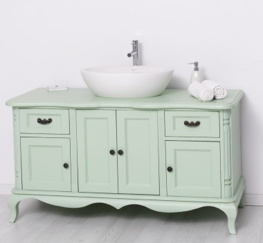 Chic Bathroom Furniture For Vessel Sink With 4 Doors And 2 Drawers, sink included in price - Color_P092 - PAINT