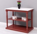 Console With Turned Legs, 1 Shelf - Color Top_P080 - Color Corp_P029 - DOUBLE COLORED