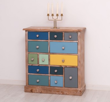 Chest Of Drawers With 13 Drawers - Color Corp_P071 - Color Drawers_Multicolor - MULTICOLOR