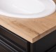Bathroom cabinet with 2 sinks included in the price, oak top, with mirror