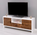 TV Sideboard With 2 Doors And 1 Drawer "Rustic Haven" - Color Corp_P004 - Color Doors & Drawers_P064 - DOUBLE COLORED