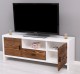 TV Sideboard With 2 Doors And 1 Drawer "Rustic Haven" - Color Corp_P004 - Color Doors & Drawers_P064 - DOUBLE COLORED