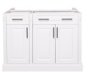 Kitchen Island with 3 doors, 2 drawers, without top