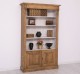 Bookcase with 2 doors, open shelf, Directoire Collection