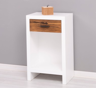 Bedside table with 1 drawer "Rustic Haven"