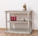 Console with turned legs, 1 shelf