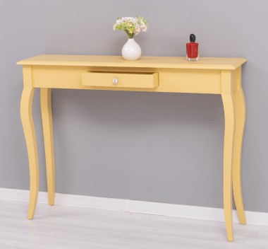 Console with curved legs, 1 drawer