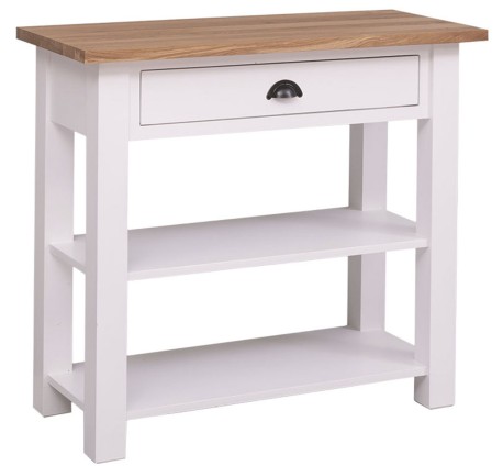 Console with 1 drawer, oak top