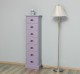Narrow chest of drawers with 7 drawers