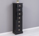 Narrow chest of drawers with 7 drawers