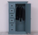 Wardrobe with 1 door, 6 drawers