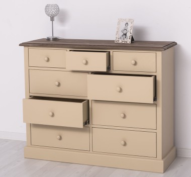 Chest of drawers with 9 drawers